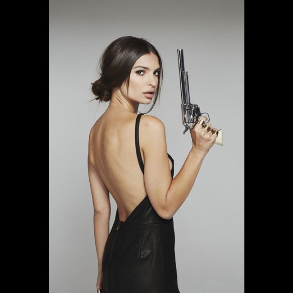 Stone cold fox pistol dress perforated leather - Picture 4 of 16